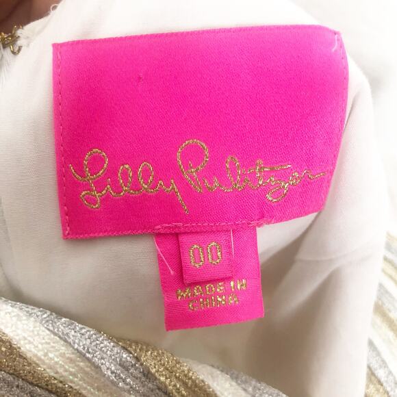 Lily Pulitzer Valli Shift Mini Dress Size 00 Resort White Preppy Quiet Luxury - Picture 5 of 15